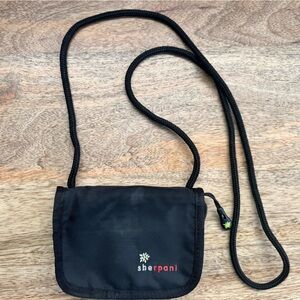 Sherpani Black Mini Crossbody Pouch